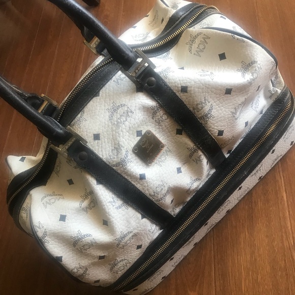 MCM Handbags - White MCM weekender bag